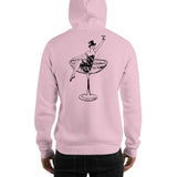 1930s Champagne Girl Unisex Hoodie - Light Pink - Pulp & Stitch