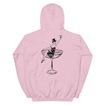 1930s Champagne Girl Unisex Hoodie - Light Pink - Pulp & Stitch