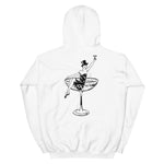 1930s Champagne Girl Unisex Hoodie - White - Pulp & Stitch