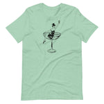 1930s Champagne Girl Unisex T-Shirt - Heather Prism Mint - Pulp & Stitch