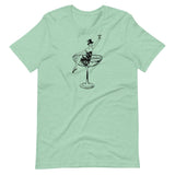 1930s Champagne Girl Unisex T-Shirt - Heather Prism Mint - Pulp & Stitch