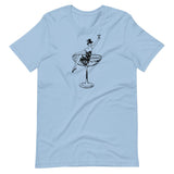 1930s Champagne Girl Unisex T-Shirt - Light Blue - Pulp & Stitch