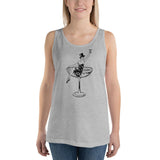 1930s Champagne Girl Unisex Tank Top - Athletic Heather - Pulp & Stitch