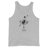 1930s Champagne Girl Unisex Tank Top - Athletic Heather - Pulp & Stitch