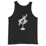 1930s Champagne Girl Unisex Tank Top - Black - Pulp & Stitch