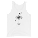 1930s Champagne Girl Unisex Tank Top - White - Pulp & Stitch