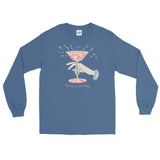 A Bit of the Bubbly Unisex Long Sleeve Shirt - Indigo Blue - Pulp & Stitch