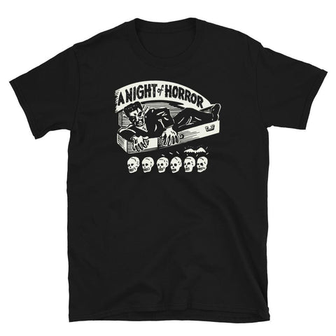 A Night of Horror Unisex T-Shirt - Black - Pulp & Stitch