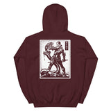 Against Evil Unisex Hoodie - Maroon - Pulp & Stitch