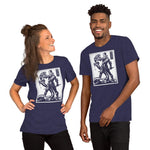 Against Evil Unisex T-Shirt - Heather Midnight Navy - Pulp & Stitch