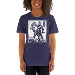 Against Evil Unisex T-Shirt - Heather Midnight Navy - Pulp & Stitch