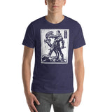 Against Evil Unisex T-Shirt - Heather Midnight Navy - Pulp & Stitch