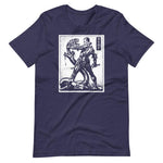 Against Evil Unisex T-Shirt - Heather Midnight Navy - Pulp & Stitch