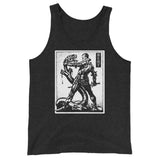 Against Evil Unisex Tank Top - Charcoal-black Triblend - Pulp & Stitch