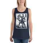 Against Evil Unisex Tank Top - Navy - Pulp & Stitch