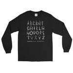 Alphabeth de la Bourbonnoise Unisex Long Sleeve Shirt - Black - Pulp & Stitch