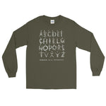 Alphabeth de la Bourbonnoise Unisex Long Sleeve Shirt - Military Green - Pulp & Stitch