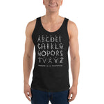 Alphabeth de la Bourbonnoise Unisex Tank Top - Black - Pulp & Stitch