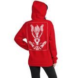 April by Julie de Graag Unisex Hoodie - Red - Pulp & Stitch