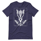 April by Julie de Graag Unisex T-Shirt - Heather Midnight Navy - Pulp & Stitch