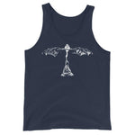 Bat Belle Unisex Tank Top - Navy - Pulp & Stitch