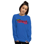 Beware Terror Tales Unisex Long Sleeve Shirt - Royal - Pulp & Stitch