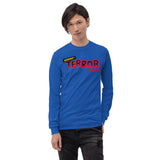 Beware Terror Tales Unisex Long Sleeve Shirt - Royal - Pulp & Stitch