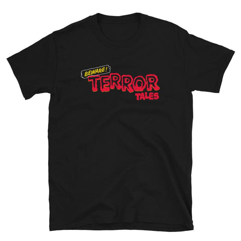 Beware Terror Tales Unisex T-Shirt - Black - Pulp & Stitch