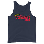 Beware Terror Tales Unisex Tank Top - Navy - Pulp & Stitch