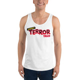 Beware Terror Tales Unisex Tank Top - White - Pulp & Stitch