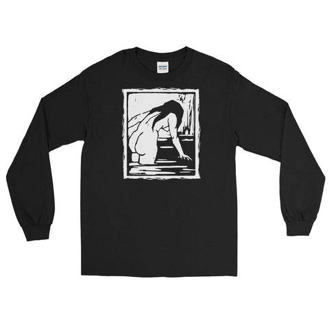 Bottoms Up Unisex Long Sleeve Shirt - Black - Pulp & Stitch