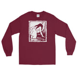 Bottoms Up Unisex Long Sleeve Shirt - Maroon - Pulp & Stitch