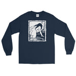 Bottoms Up Unisex Long Sleeve Shirt - Navy - Pulp & Stitch