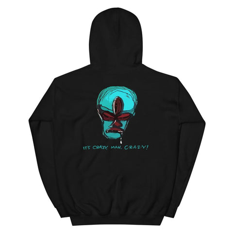 C-R-A-Z-Y Head Unisex Hoodie - S - Pulp & Stitch