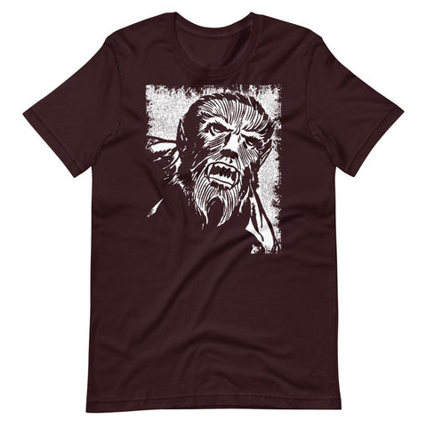 Call of the Werewolf Unisex T-Shirt - Oxblood Black - Pulp & Stitch