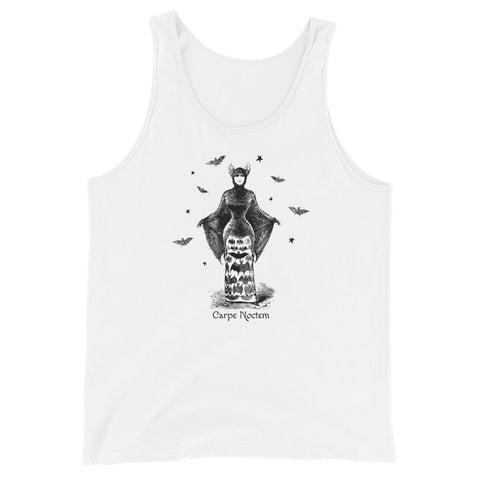 Carpe Noctem Unisex Tank Top - White - Pulp & Stitch