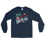 Crawling Thing Spook Show Unisex Long Sleeve Shirt - Navy - Pulp & Stitch