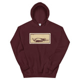 Dead Bird by Julie de Graag Unisex Hoodie - Maroon - Pulp & Stitch