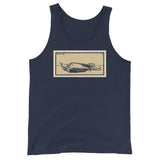 Dead Bird by Julie de Graag Unisex Tank Top - Navy - Pulp & Stitch