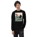 Death Rides A Sea Serpent Unisex Long Sleeve Shirt - S - Pulp & Stitch