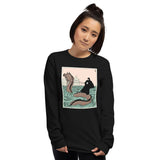 Death Rides A Sea Serpent Unisex Long Sleeve Shirt - S - Pulp & Stitch