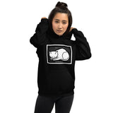 December Cat by Julie de Graag Unisex Hoodie - Black - Pulp & Stitch