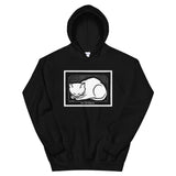 December Cat by Julie de Graag Unisex Hoodie - Black - Pulp & Stitch