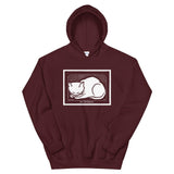 December Cat by Julie de Graag Unisex Hoodie - Maroon - Pulp & Stitch