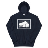 December Cat by Julie de Graag Unisex Hoodie - Navy - Pulp & Stitch