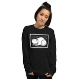 December Cat by Julie de Graag Unisex Long Sleeve Shirt - Black - Pulp & Stitch