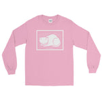 December Cat by Julie de Graag Unisex Long Sleeve Shirt - Light Pink - Pulp & Stitch