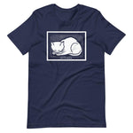 December Cat by Julie de Graag Unisex T-Shirt - Navy - Pulp & Stitch