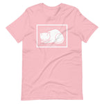 December Cat by Julie de Graag Unisex T-Shirt - Pink - Pulp & Stitch