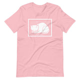 December Cat by Julie de Graag Unisex T-Shirt - Pink - Pulp & Stitch